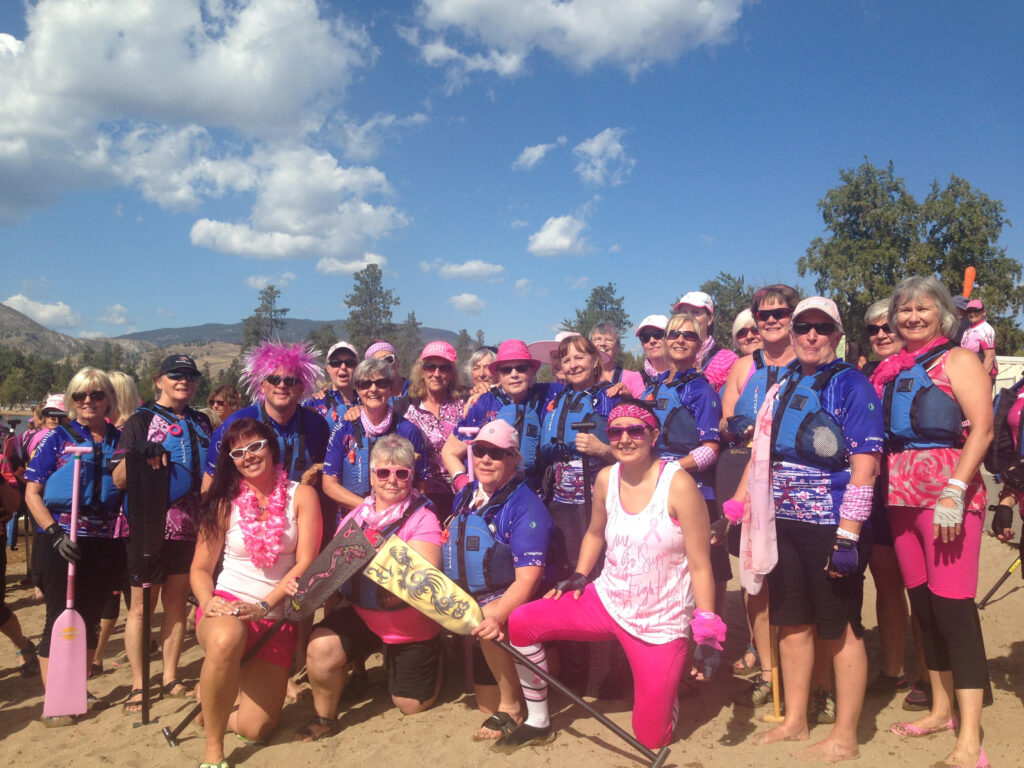 Our team on the beach in Penticton.