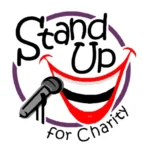 Stand up for charity red and black logo