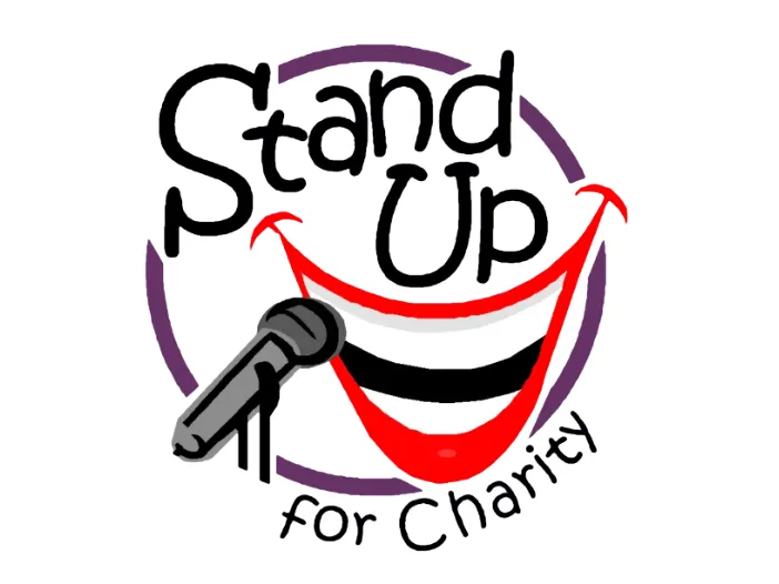 Stand up for charity red and black logo